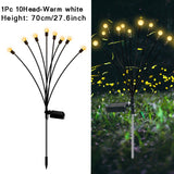 Solar LED Light Outdoor Garden Lights Firework Firefly Swaying Light Landscape Lighting for Yard Pathway Lawn Garden Decoration