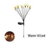 Solar Outdoor Light LED firefly lamp Garden Decoration Waterproof Garden Home Lawn Fireworks Light floor New Year Christmas
