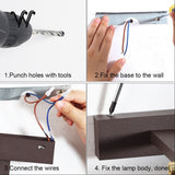 LED Bathroom Light 80cm 100cm Interior Wall Light Fixtures Modern Interior Wall Light Black White Gold Silver Wall Lamp Inside