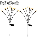 Solar LED Light Outdoor Garden Lights Firework Firefly Swaying Light Landscape Lighting for Yard Pathway Lawn Garden Decoration