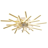 New 110V 220V Nordic Ceiling Fan Living Room Led Invisible Fan Lamp Ceiling Bedroom Fan Remote Control Reversible Blades Fans