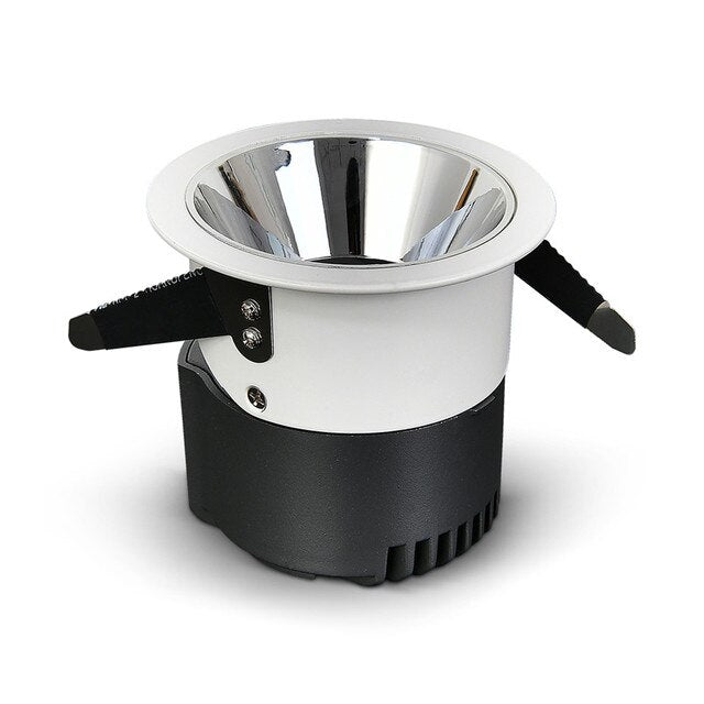 Aluminum Led Downlight Recessed in Anti-glare Spot Led Indoor Ceiling Lamp 7W 12W 15W Dimmable Lighting For Hotel Bedroom Foyer