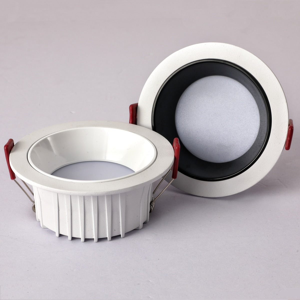Anti-glare LED Downlight Recessed LED Ceiling Light   Black/White Dimmable Bedroom Kitchen Tri-color Light LED Spotlight