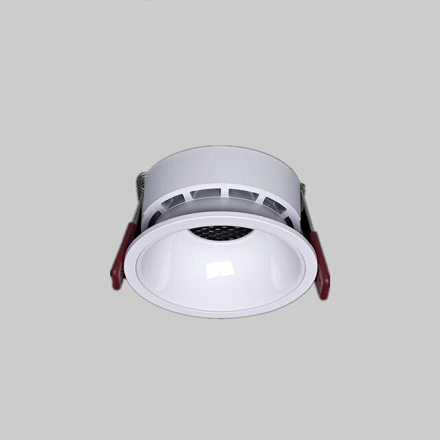 Anti-glare Recessed Ceiling Downlight lamp 7W 9W 12W 15W 18W 24W honeycomb cob led spot lights Ceiling Fixtures Lighting 85-265V