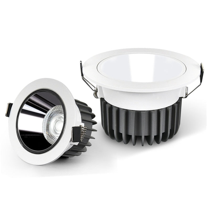 Anti-glare Spotlight Hotel Wall Washer LED COB Downlight 7W 12W 15W 18W Ceiling Lamp Dimming 110V 220V For Indoor Lighting