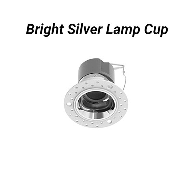 Borderless Anti-Glare LED Downlight 5W 7W 10W 12W 15W 20W Hotel &amp;amp;Villa Lighting Dimmable Spotlight Adjustable Angle Ceiling Lamp