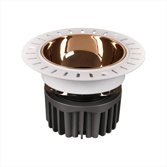 Borderless Anti-Glare LED Downlight 5W 7W 9W 12W 18W 24W Dimmable AC 85-265v Spotlight Ceiling Lamp For Hotel and Villa Lighting