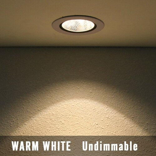 COB Downlight LED Panel Recessed Down Light Round 3W 5W 7W 9W 12W Bedroom Kitchen Indoor Spot Lamp 220V 110V