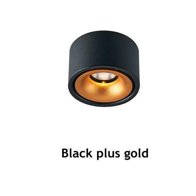 COB Non-open ceiling spot 7W/12W living room surface mounted downlights Matching style, suitable for modern, modern light luxury