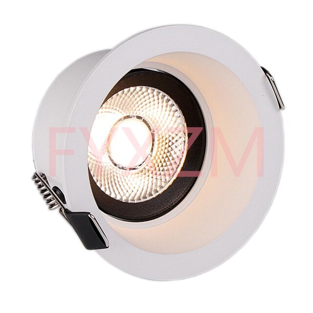 CRI92 Anti-glare LED 5W 7W 9W 12W 15W Embedded Ceiling Downlight Round Spotlights Recessed Led Indoor Ceiling Light for Jewelry