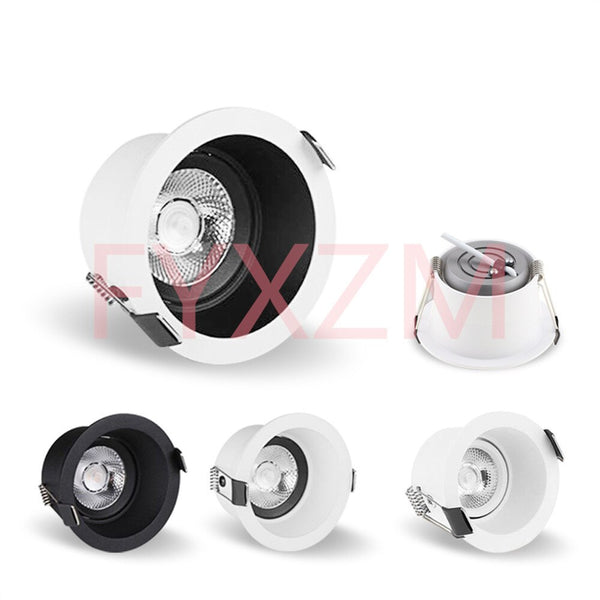 CRI92 Anti-glare LED 5W 7W 9W 12W 15W Embedded Ceiling Downlight Round ...