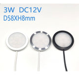 Ceiling Light Indoor LED Lighting 12V 24V Slim 8mm Surface Mounted Panel Lamp 3W Display Downlight Cabinet Camping Spotlight