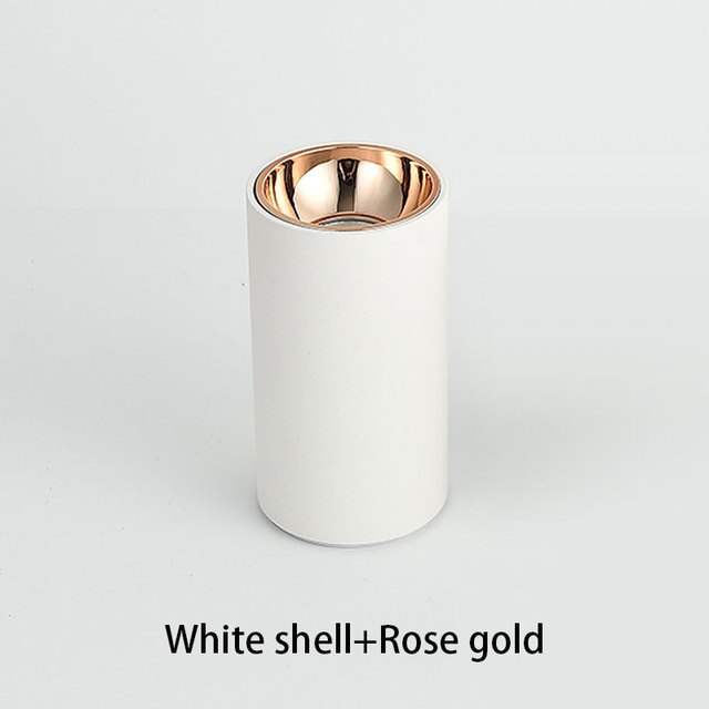 Cylinder Rose Gold Dimmable LED Spotlight  Downlight 5W 10W 15W 20W 30W Ceiling Lamp For Livingroom Kitchen Bedroom Foyer Office