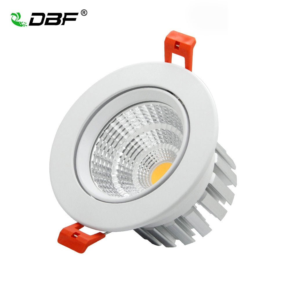 High Quality Epistar LED COB Recessed Downlight Dimmable 6W 9W 12W 20W LED Spot Lamp Dimming Ceiling Lamp Light 110V 220V