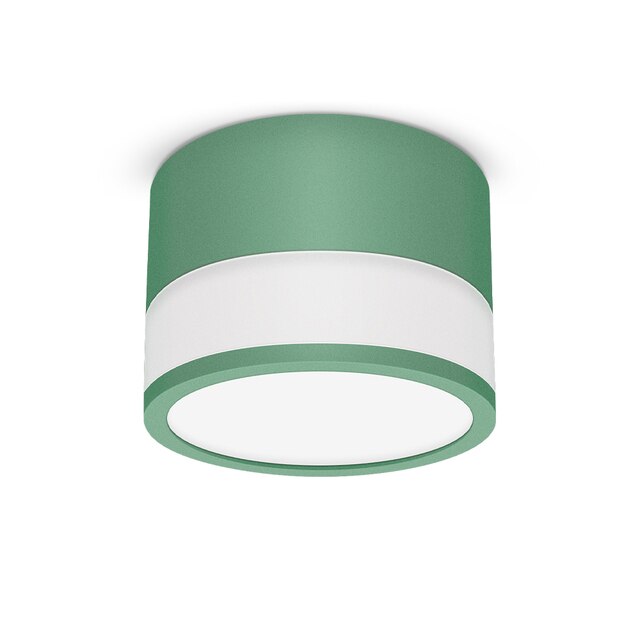 Macaroon Iron and Acrylic LED Ceiling Light 15W 12W 7W Dimmable Surface Mounted Ceiling Spot Light for Bar Kitchen Bedroom