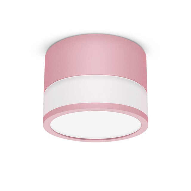 Macaroon Iron and Acrylic LED Ceiling Light 15W 12W 7W Dimmable Surface Mounted Ceiling Spot Light for Bar Kitchen Bedroom