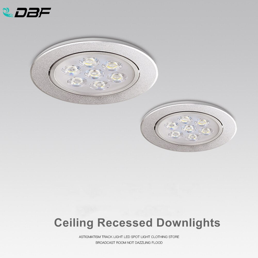 Super Bright LED Downlights AC85-265V Dimmable 3W 5W 7W 9W 12W 15W Ceiling Spot Lights Indoor Lighitng Home TV Background