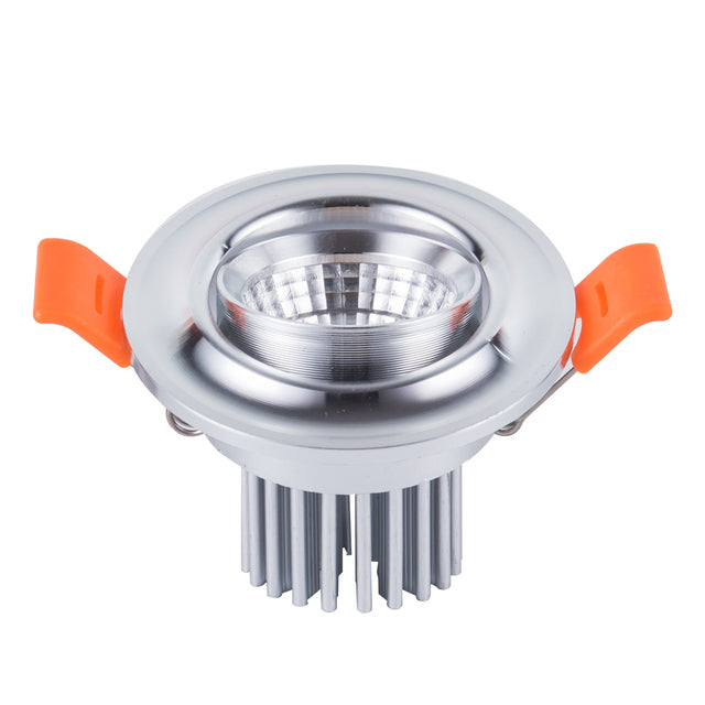 Decorate living room led down light with sliver and white housing led downlight 5w 7w indoor lighting