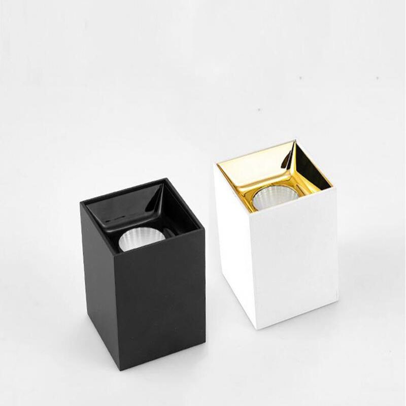 Dimbare Multicolor Vierkante Cob Led Downlights 7 W/10 W Led Plafond Spot Verlichting AC85-265V Warm Koud Wit Achtergrond lampen