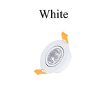 Dimmable 1W 3W 5W Mini Round 3W High Power LED Recessed Ceiling Down Light Lamps LED Downlights for Living Room Cabinet Bedroom