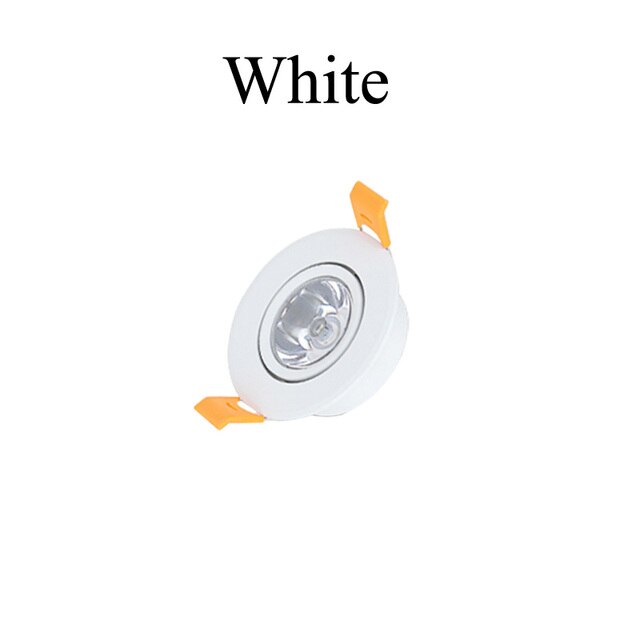 Dimmable 1W 3W 5W Mini Round 3W High Power LED Recessed Ceiling Down Light Lamps LED Downlights for Living Room Cabinet Bedroom