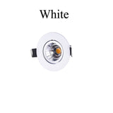 Dimmable 1W 3W 5W Mini Round 3W High Power LED Recessed Ceiling Down Light Lamps LED Downlights for Living Room Cabinet Bedroom