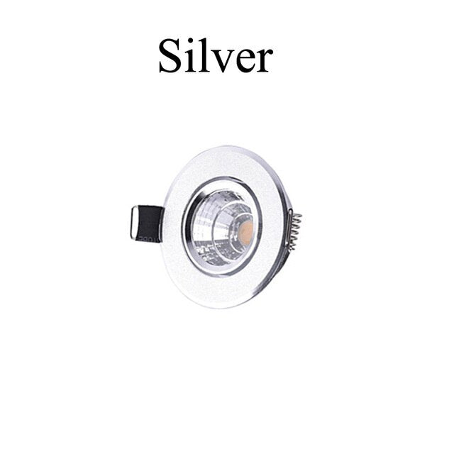 Dimmable 1W 3W 5W Mini Round 3W High Power LED Recessed Ceiling Down Light Lamps LED Downlights for Living Room Cabinet Bedroom