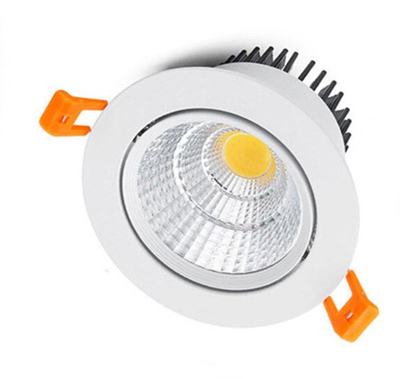 Dimmable 4 types round Recessed LED Downlights 5w7w9w12w15w COB LED CeilingLamp Spot Lights AC110-220V LED Lamp Indoor Lighting