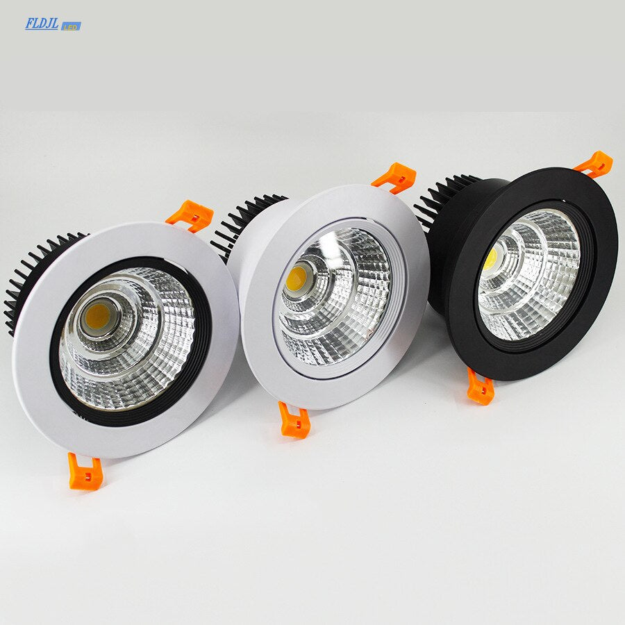 Dimmable AC85V-265V 5W7W9W12W15W18W25W30W ceiling lamp LED lamp embedded spotlight LED downlight