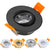 Dimmable Aluminum Round LED Ceiling Downlight 3W AC90-260V DC12V Recessed LED Spot Light Led Bulb Cutout 50mm With Driver