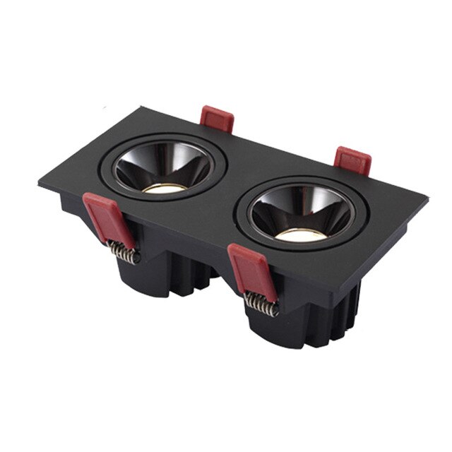 Dimmable Angle Adjustable Anti Glare Recessed LED Downlight 9W 12W 15W18W 24W 30W COB Ceiling Kitchen Living Room Indoor 85-265V