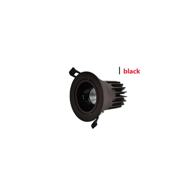 Dimmable COB Deep Anti-Glare Spotlight For Living Room Bedroom Hotel 7W 9W 12W 15W 18W Embedded LED Downlight Ceiling Light