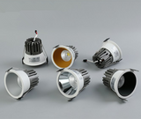 Dimmable Circular Anti Glare COB LED Downlights 7W-15W LED Ceiling Spot Lights Warm Cold White Background Lamps Indoor Lighting