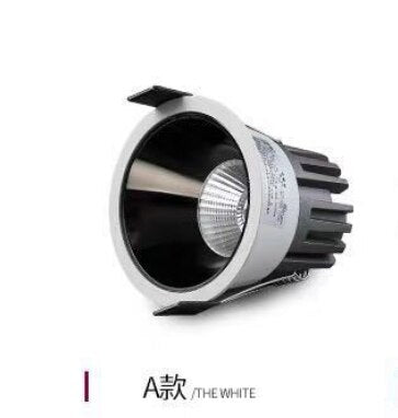 Dimmable Circular Anti Glare COB LED Downlights 7W-15W LED Ceiling Spot Lights Warm Cold White Background Lamps Indoor Lighting