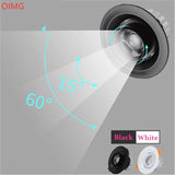 Dimmable Embedded Focusing Zoom Ceiling Spotlight 15-60 Degree COB 7W9W12W15W18W20W24W Background Wall LED Downlight AC110-265V