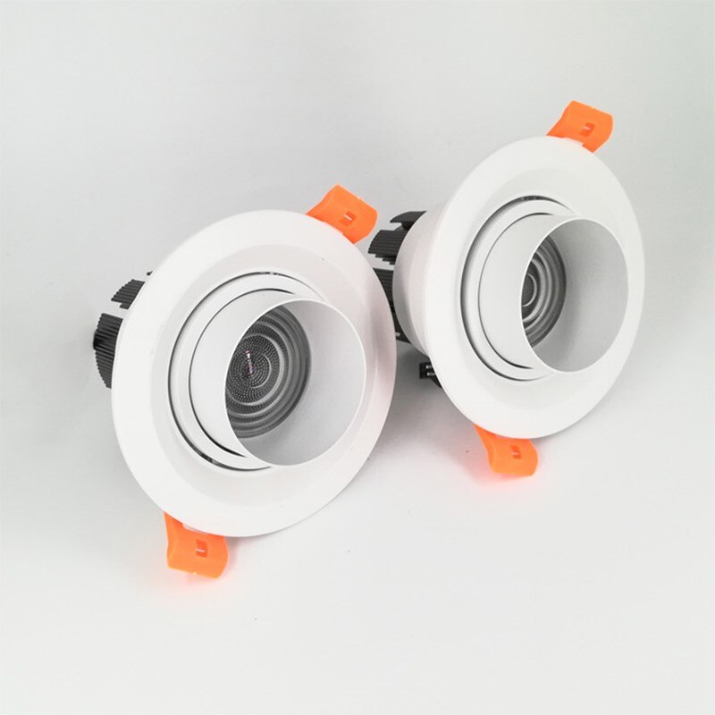 Dimmable Embedded Zoom Recessed downlights 15-60 degrees COB 7W 12W 15 ...