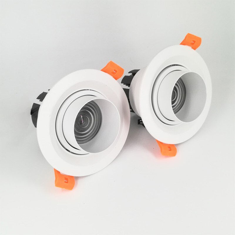 Dimmable Embedded Zoom Recessed downlights 15-60 degrees COB 7W 12W 15W 18W 20W 24W spot light  LED Indoor lighting