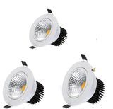 Dimmable  LED COB Downlight AC110V 220V 5W/7W/10W/12W Recessed LED Spot Light lumination Indoor Decoration Ceiling Lamp