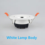 Dimmable LED COB Spotlight Ceiling lamp AC85-265V 5w7w9w12w15w18w Aluminum Recessed Downlight Round Panel Light Indoor Lighting