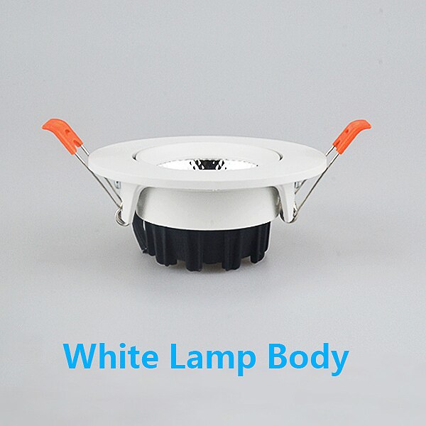 Dimmable LED COB Spotlight Ceiling lamp AC85-265V 5w7w9w12w15w18w Aluminum Recessed Downlight Round Panel Light Indoor Lighting