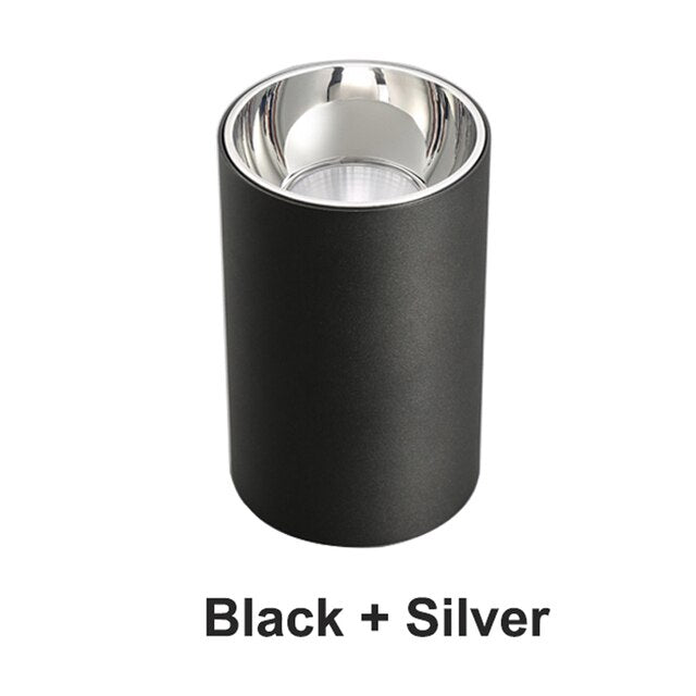 Dimmable LED COB Surface Mounted Downlight 5W/10W/18W//25W White/Black Housing AC85-265V Ceiling Spot Light Home Decor