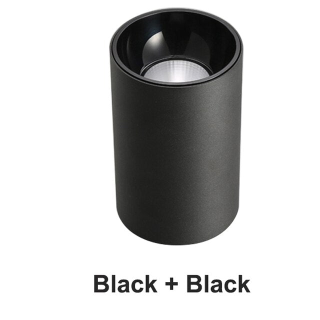 Dimmable LED COB Surface Mounted Downlight 5W/10W/18W//25W White/Black Housing AC85-265V Ceiling Spot Light Home Decor