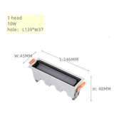 Dimmable LED Ceiling Spot Lights LED Downlights 10W20W30W COB Recessed Square Osram  AC85V~265V LED Strip Lights Indoor Lighting