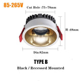 Dimmable LED Downlight Recessed Ceiling lamp 7W 12W 15W AC220V 110V LED Ceiling Downlight Dimmable led Downlight LED Spot Light