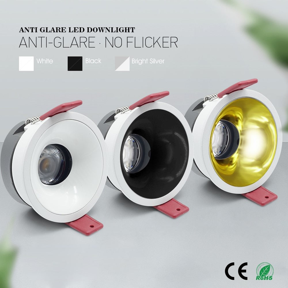 Dimmable LED Downlight Recessed Ceiling lamp 7W 12W 15W AC220V 110V LED Ceiling Downlight Dimmable led Downlight LED Spot Light