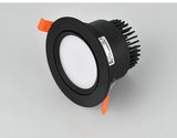 Dimmable LED Recessed Downlight 3W 5W 7W 12W 15W Bhite/Black Body Ceiling Spot Light with 90-265V LED Driver 3000K 4000K 6000K