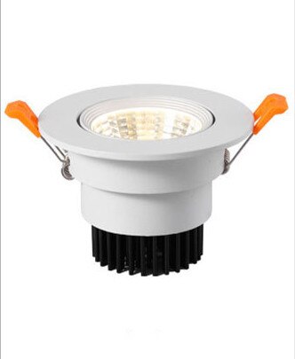 Dimmable LED Recessed Downlight 3W 5W 7W 12W 15W White/Black Body Ceiling Spot Light with 90-265V LED Driver 3000K 4000K 6000K