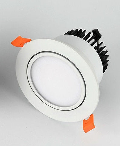 Dimmable LED Recessed Downlight 3W 5W 7W 12W 15W White/Black Body Ceiling Spot Light with 90-265V LED Driver 3000K 4000K 6000K