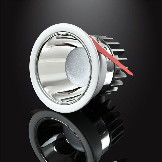 Dimmable LED Recessed downlight NO Glare Ceiling lamp AC85-265V 7W 12W 20W LED COB Spotlight Round Recessed lamp Indoor Lighting