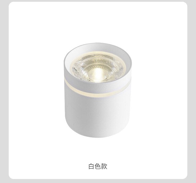 Dimmable LED Spot light 220V 110V 10W 12W 15W 18W COB Ceiling Lamp Surface Mounted Downlight Multiple Colors For Home Lighting